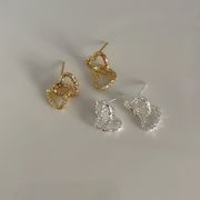 2色 不規則な愛のイヤリング ファッショングッズ レディースヘアアクセサリー
