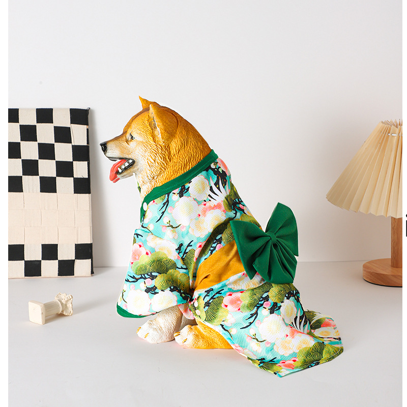 犬服 2024夏新作 犬浴衣★着物★和服 犬服 ペット服 ペット用品 直送