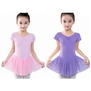 バレエ レオタード 子供服 キッズレオタード ダンス レッスン バレ 新体操 練習着 スカート ワンピース