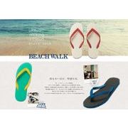 BEACH WALK ビーチサンダル　ブラックトップ　20～22cm