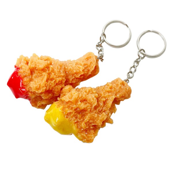 新商品 フライドチキン キーホルダー 手羽中 食品サンプルキーホルダー ２種 ケチャップ マスタード スーパーPコ | 卸売・  問屋・仕入れの専門サイト【NETSEA】