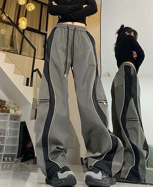 ELFSACK パンツ ズボン ボトムス カーゴパンツ 灰色 ゆったり Amazon | 【YS FACTORY】ワイド カーゴパンツ 3色（ブラック