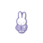miffy ダイカットビニールミニステッカー ミッフィー 紫 キャラクター うさぎ 絵本 イラスト グッズ MIF069