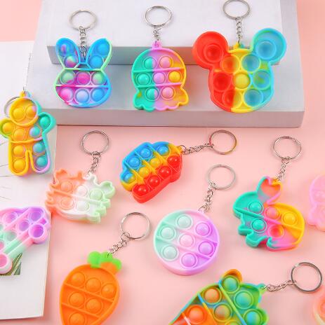 新品【プッシュポップ キーホルダー 300個】ポップイット まとめ売り 大量 大人気新品 雑貨 ☆キーホルダー☆可愛いデザイン☆ストラップ