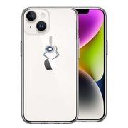 iPhone 14 Plus 側面ソフト 背面ハード ハイブリッド クリア ケース UFOキャッチャー りんご キャッチ 2