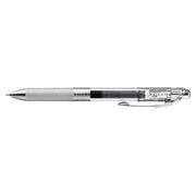 ノック式ボールペン エナージェル インフリー クリア軸 0.4mm 黒 BLN74TL-A