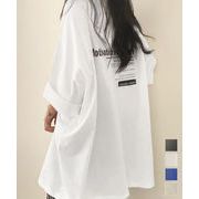 【日本倉庫即納】 オーバーサイズ 英文字ロゴ 半袖Tシャツ