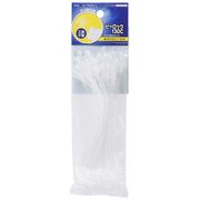 OHM オーム電機　ピーロック 130mm クリア 100本入　DZ-PR1310-C　結束バンド  結束ベルト