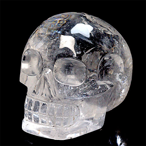 高品質スカル髑髏水晶カービング天然石