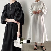 ワンピース ロング丈ワンピース レディース ビッグシルエット 気質 オシャレ 高級感