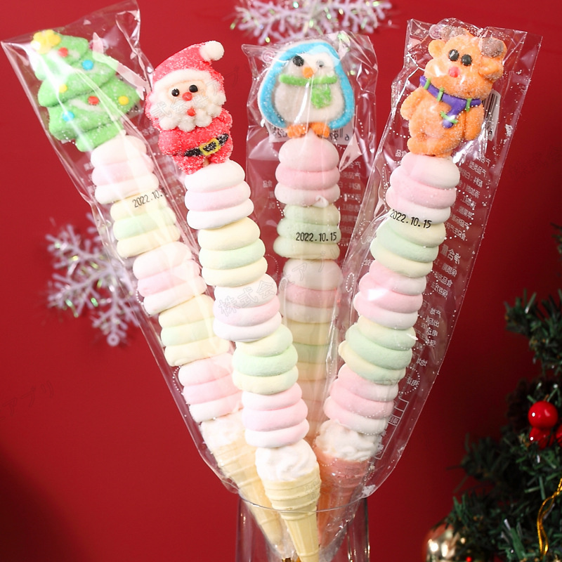 50本入】全3種類 マシュマロ 動物 円柱 クリスマス 人気お菓子 50本入】全3種類 マシュマロ 動物 円柱 クリスマス 人気お菓子