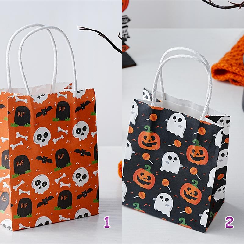 ミニ紙袋※ハロウィン【C】 ミニ紙袋【ハロウィン柄】大きめサイズ 折り紙 ハンドメイド