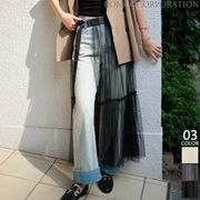【2024新作商品♪】チュールシアーラップスカート