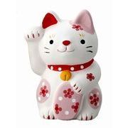 ★開運招福★　お目出度い「縁起の置物」【花　招き猫・桃】