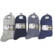 メンズ　ショート丈　綿混　リブ編みソックス　抗菌防臭加工　2足組