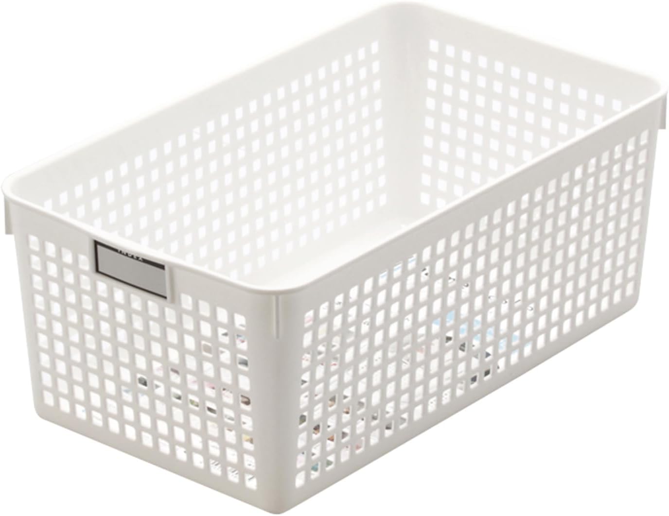 イノマタ化学 ネームバスケット ワイド ホワイト 4582