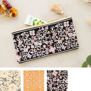 インド刺繍リボン細長ポーチ  [ポシェット刺繍花柄フラワーアジアン和着物 秋冬24AWaw]