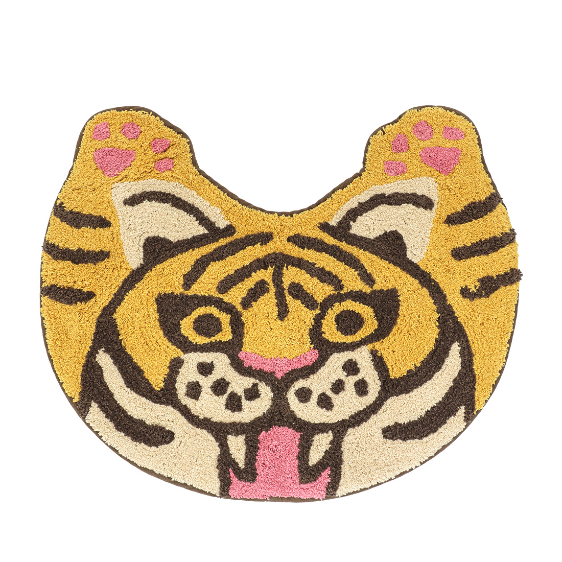 ねこばんざい マット バンザイアニマル [虎トラとら猫ねこ顔万歳可愛い秋冬
