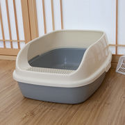 ペット猫セミクローズドオープン猫用トイレ猫トイレ猫用トイレ取り外し可能猫掃除猫用トイレ