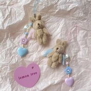 エンジェルラビットチャーム　多用途　スマホDIY　ストラップ　韓国スマホアクセサリー