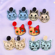 5色  かわいい   猫ピアス  アクリル    猫雑貨   猫アクセサリー