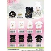 「ぬいぐるみ」「動物グッズ」真っ白と真っ黒なお友達