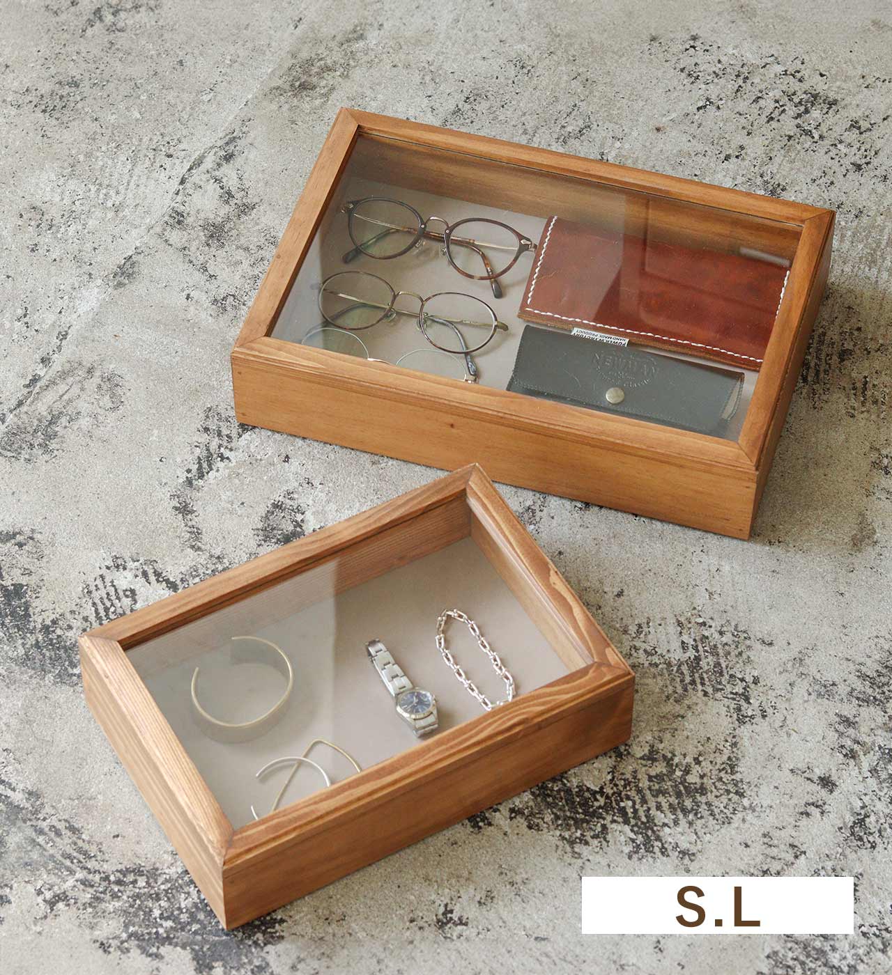 【WOOD】パイン スタッキング アクセサリーケース (S/Lサイズ) NEIN MARKE / ナインマーケ