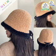ニットハット バケットハット 小顔効果 レディース 秋冬 暖かい 折りたたみ可能