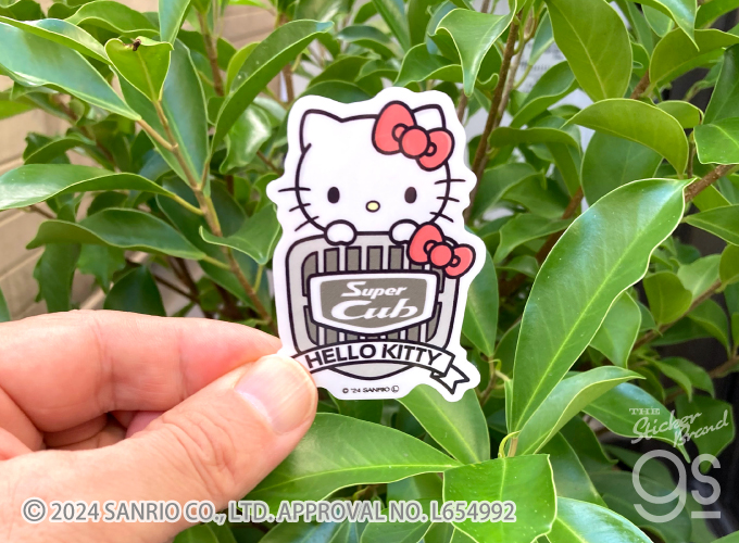 Super Cub×サンリオキャラクターズ ステッカー ハローキティ02 Super Cub×サンリオキャラクターズ ステッカー ハローキティ02