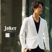 【ジャケット】パターン柄 ニットソー 1Bテーラードジャケット／joker