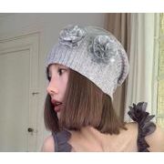 キャップ 小顔効果  帽子 ニット帽 　防寒