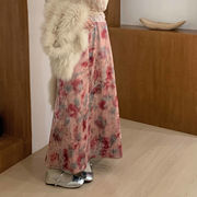 今季マストバイ　人気     設計感   べるべっと    花柄  スカート