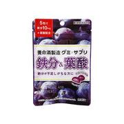 養命酒製造 グミＸサプリ 鉄分＆葉酸 40gx6