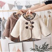 大人気冬★子供ファッション★コート★カシミア男の子★子供コート★両面着用綿服