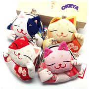 がま口財布 女性 コインケース ミニ財布 小銭入れ 和風 猫型 かわいい 人気新作 人気新作　12*8cm