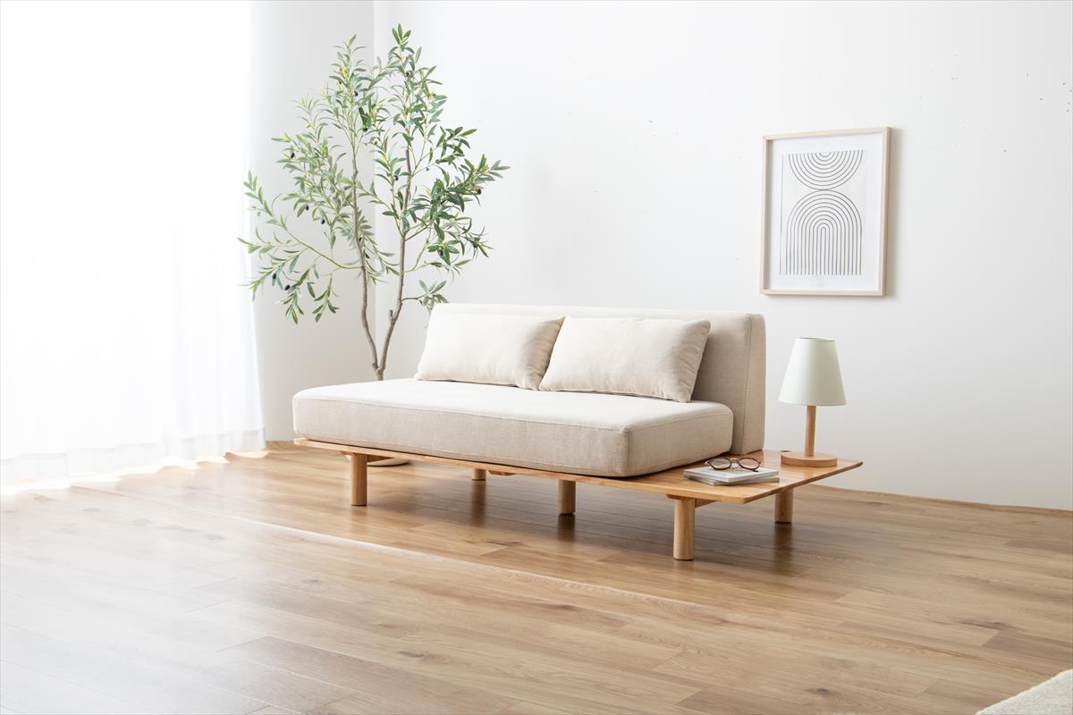 幅150cm】Monica 2人掛けサイドテーブル付きソファ | 卸売・ 問屋