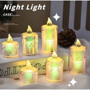 お祝い クリスマスグッズ LED メリークリスマス 電池式 ロウソク