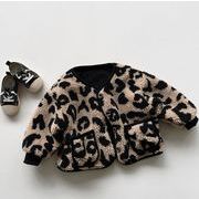 ★2024秋冬子供服★カジュアル系  厚手 ヒョウ柄 コート 韓国風子供服 トップス 防寒 温かい 男女兼用
