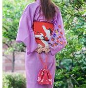 和装小物 定番 リボン型作り帯 結び帯 浴衣小物 簡単に着る 袋帯 お花 花見 着物 成人式 華やかな 8色