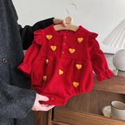 2024新 作韓国風 子供服  ベビー服  キッズ   女の子連体服 66-90cm