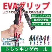 トレッキングポール 折り畳み  登山ストック 登山用スティック 長さ調整可能 登山杖 5節 超軽量