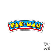 PAC-MAN ダイカットステッカー レトロ ロゴ パックマン ゲーム game レトロ キャラクター グッズ PAC025