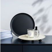 新しいデザイン アクセサリー展示 大人気 鍵収納 果物皿 ミニマリスト  木製丸脚 金属製置物皿 玄関振り子