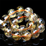 高品質 約10mm ブラジル産 ルチルクォーツ ブレスレット Rutilated Quartz 金針水晶