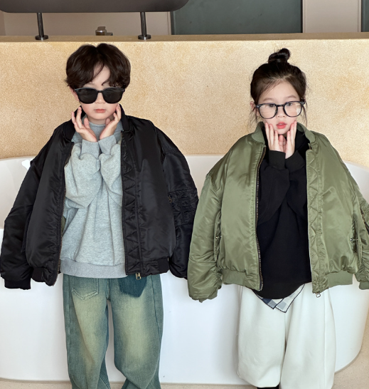 2024秋冬新品 男女兼用  韓国風子供服 ベビー服 フリース  防寒 キッズ  コート  90cm-140cm 2色