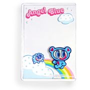 エンジェルブルーマスコット付きトレカケース　レインボー