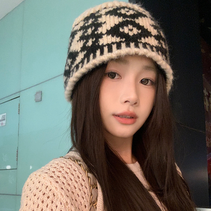 ニット帽 防寒 帽子 ユニセックス スノボ スキー カジュアル ゼブラ柄