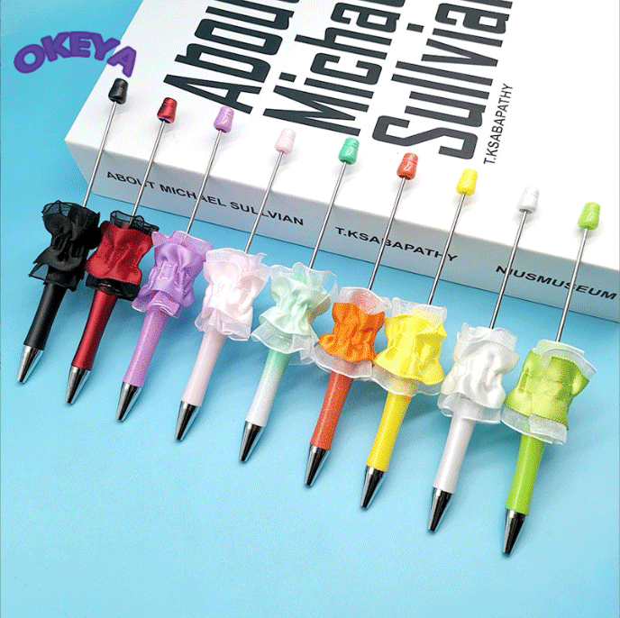 新作 ビーズタッチボールペン DIY文房具 カスタムボールペン 筆記用具