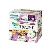 ロリエ　スリムガード　天然コットン１００パーセント　多い夜用３００　１４コ入