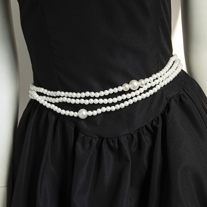 ベルト チェーンベルト パール アクセサリー ファッション小物 レディース